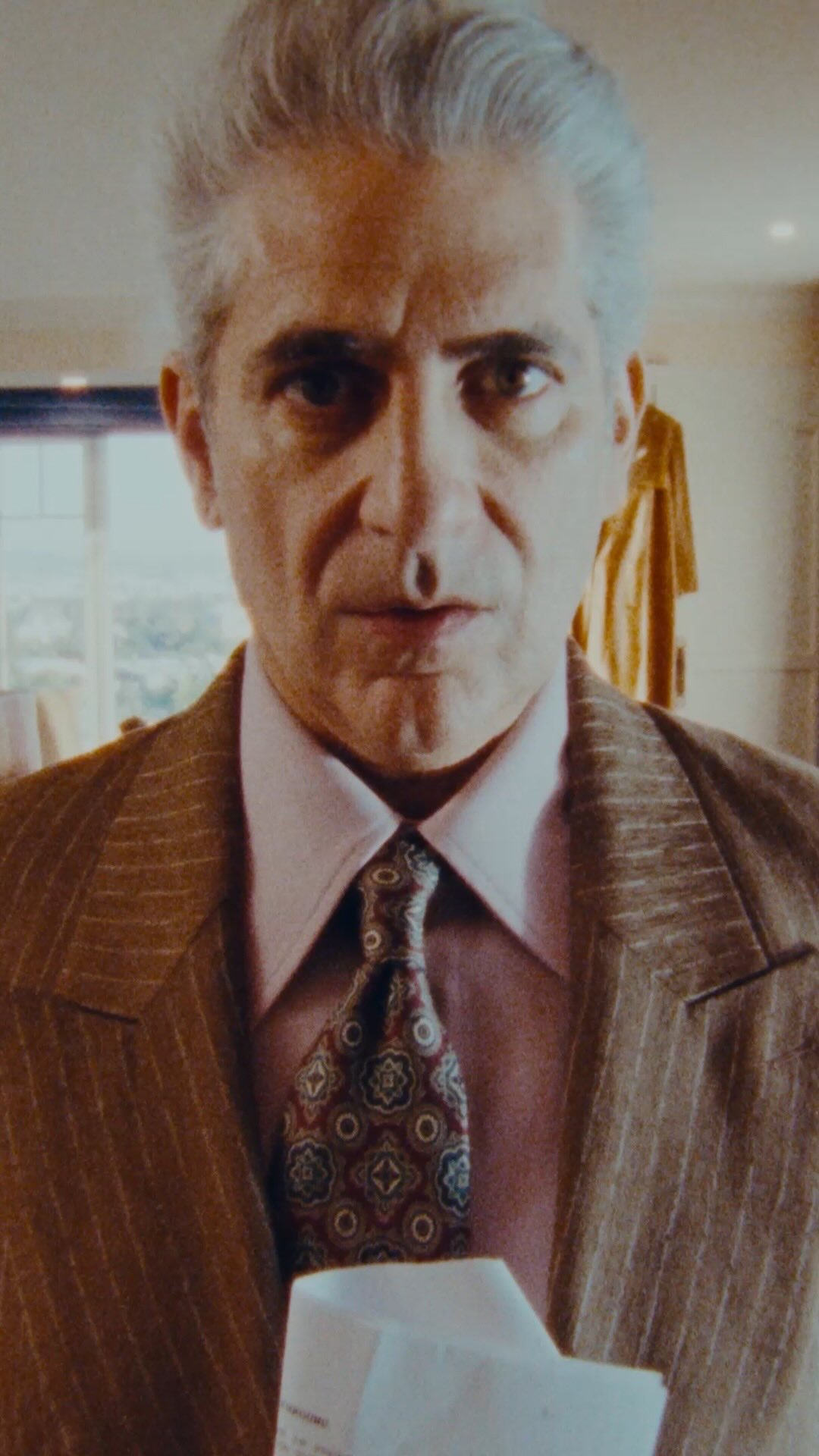 Locked in drifting between role and reality, Michael Imperioli (@realmichaelimperioli) prepares within the elegant space of his suite at the Chateau AMIRI. He refines his style in Spring-Summer 2026 tailoring - languid, long-line, with a sense of late-1970s nostalgia. @amiri @mikeamiri 

Discover the Spring-Summer 2026 collection now on amiri.com and at AMIRI flagships.