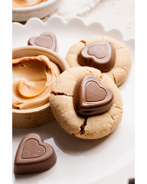 📸 heart peanut butter blossoms for @sugarsnapbakingco 💌