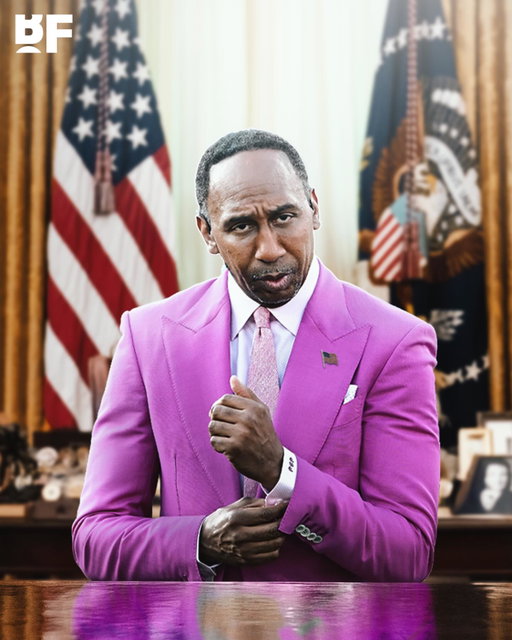 BREAKING: ESPN commentator Stephen A. Smith is “moving closer” to a 2028 presidential run 🚨

“Stephen A. Smith is moving closer to a 2028 campaign... spending a few days with him in recent months reminded me of spending a few days with Trump back in 2013-2014,” Robert Costa, a national correspondent for CBS said. 

Costa interviewed Smith for a piece that will air on CBS Sunday Morning.

“I was interrogated, but I did my best,” Smith says in a teaser for the interview. “I did my best.”

(via Adam Zagoria)