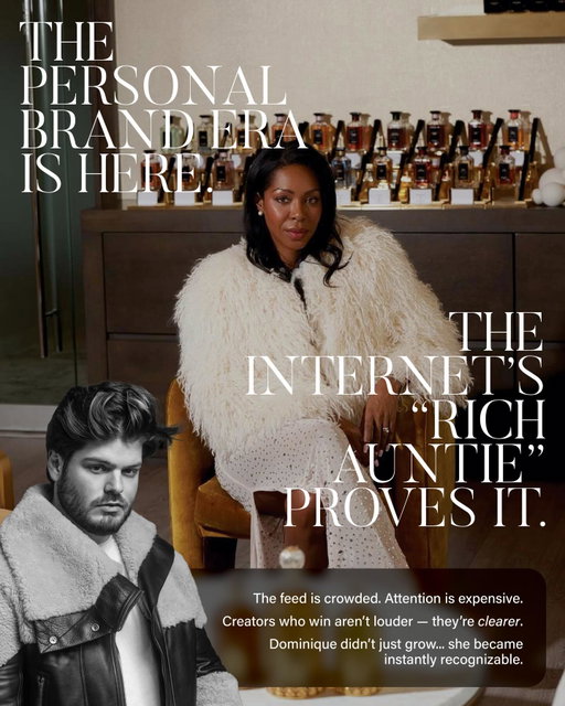 What makes @dominique.baker — the Internet’s Rich Auntie — one of the most unforgettable personas in the creator economy?

We break down the identity, formats, and storytelling that make her impossible to scroll past.
