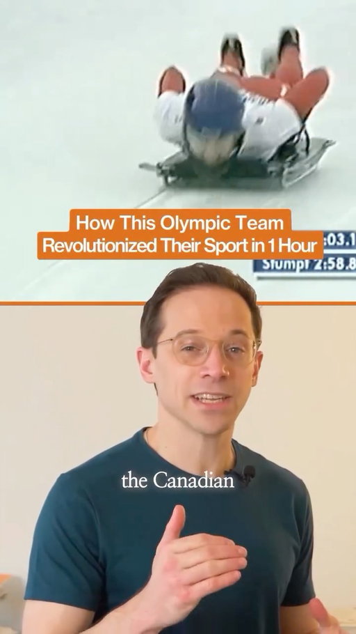 Comment "BOOK" below and I'll send you a description and pre-order links for my new book, Inside the Box, in which I share science and stories that show how constraints can make you more creative, productive, and satisfied. 

Constraints create breakthroughs

In 2001, the American Olympic skeleton team arrived at the Canadian facility with expensive technology and biomechanical sensors.

The Canadians had none of that. So they had to get creative.

Instead of copying the standard two-hand sprint start, Canadian coach Mark Wood told his athletes—Pascal Richard and Paul Boehm—to experiment. In just an hour, they returned having invented the one-handed start, allowing a more natural sprinting motion.

They shattered their personal records and the one-handed start became the global standard.

When the obvious path is blocked, it forces productive experimentation. One psychologist refers to this as a “preclude” constraint, where you preclude the previous solution. 

Constraints do not just limit performance. They often unlock it.

#davidepstein #mindset #success #olympics