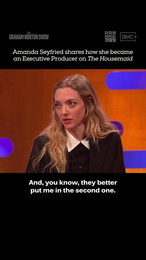 Amanda Seyfried had no idea she was an executive producer! 😦 #TheGrahamNortonShow