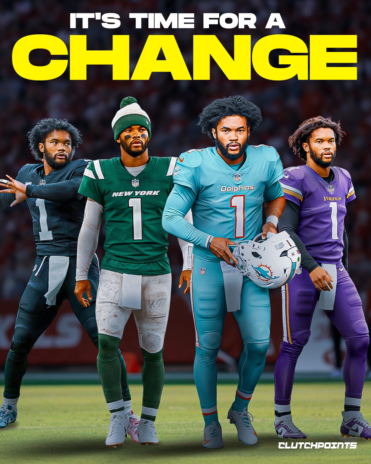 Kyler Murray needs a new home.

The former #1 pick has run his course in Arizona.

In 7 years, the 2019 Heisman Trophy winner has had just 1 winning season.

If it hasn't worked yet, it probably never will, at least not with the Cardinals.

His $56 million a year cap hit isn't helping, either.

It's clear he needs a change of scenery. But where?

Could it be in New York, as a Justin Fields replacement for the Jets?

Tua Tagovailoa may have played his last game in Miami, so perhaps Kyler is next in line in South Beach.

The Vikings don't seem to be all-in with JJ McCarthy after his struggles last year.

But if there's anywhere Kyler seems to fit in the most, it could be in Las Vegas with the Raiders.

Where would you like to see Murray playing this season?