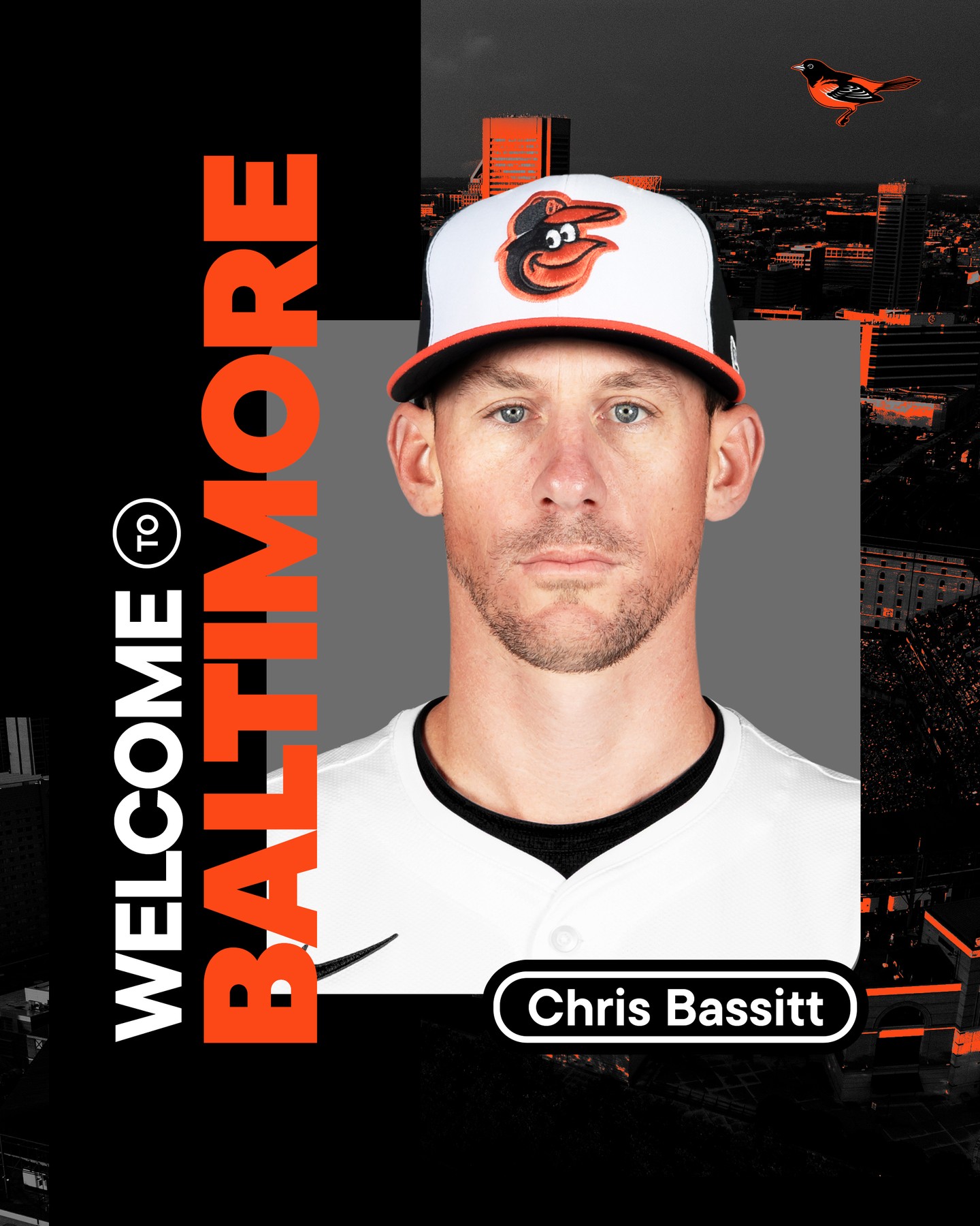We have agreed to terms with RHP Chris Bassitt on a one-year major league contract for the 2026 season.

Welcome to Birdland, Chris!