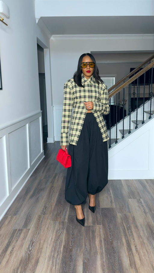 Which style is your fav?

Bold shoulders with balloon pants! Give me all the drama! 

Comment SHOP below to receive a DM with the link to this post on my LTK ⬇ https://liketk.it/5SWoO #ltktall #ltkootd #ltkworkwear 

Outfit details
Top & bottoms @asos 
Sling backs @aldo_shoes 
Fur heels @azaleawangofficial 
Sunnies @amazonfashion 
Red lip @sephora 01 with @fentybeauty hbic in the middle
.
.
.
.
.
.
Work style, street style, Fashion trends, plaid top, balloon pants. ASOS finds, outfit inspo, style inspo, how to style, outfit reel