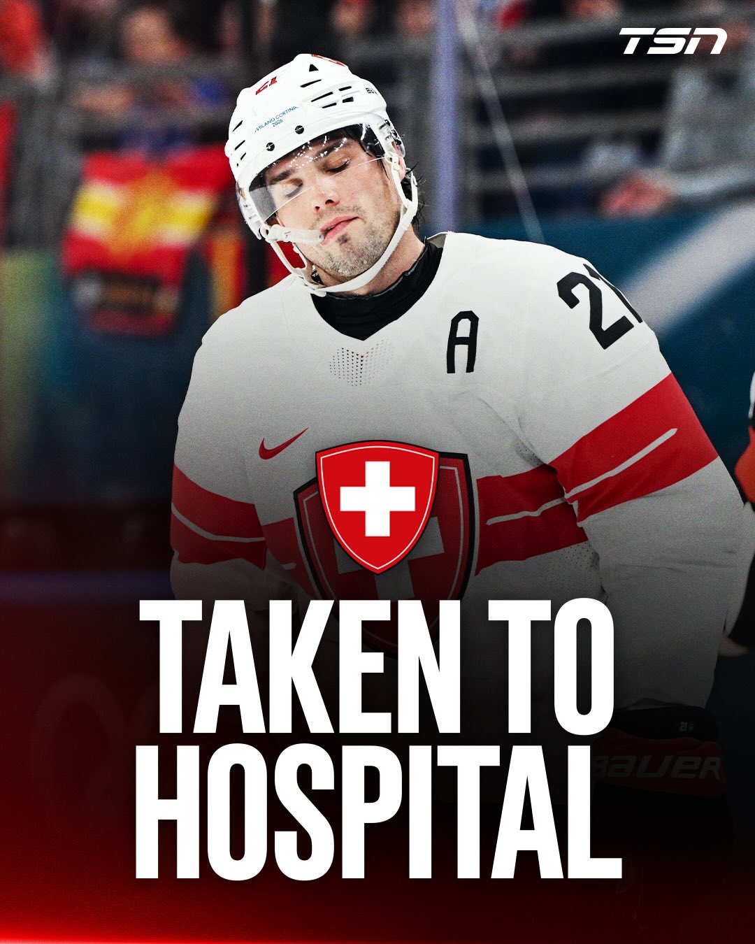 Kevin Fiala has been taken to the hospital after being taken off on a stretcher in the game against Team Canada, per Switzerland HC Patrick Fischer.

#MilanoCortina2026