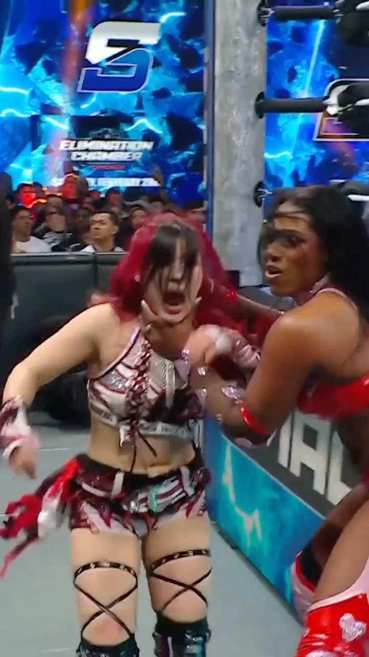 Things got out of hand in the WWE Women’s Tag Team Title Match 😬🫣 #SmackDown