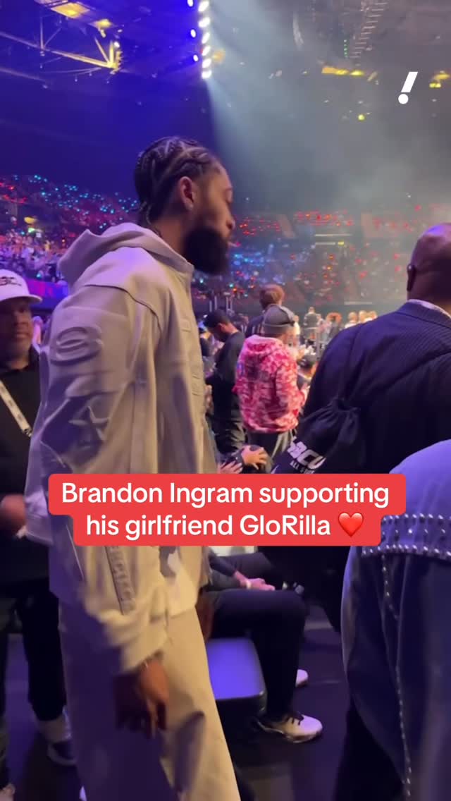 Brandon Ingram is not missing GloRilla in the NBA Celebrity Game 🤩