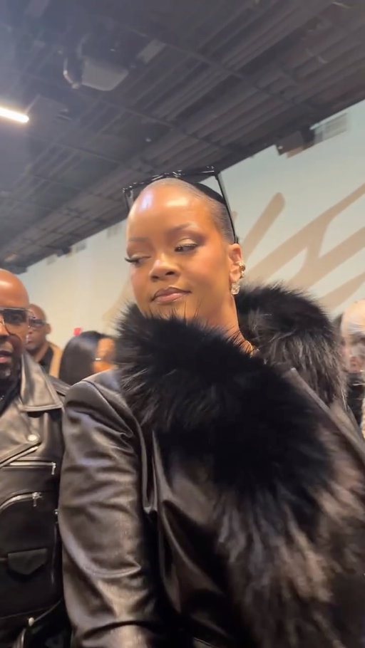 That feeling when your man just crushed his surprise #NYFW show. @badgalriri sneaks backstage to congratulate @asaprocky on his @awgenization runway show.