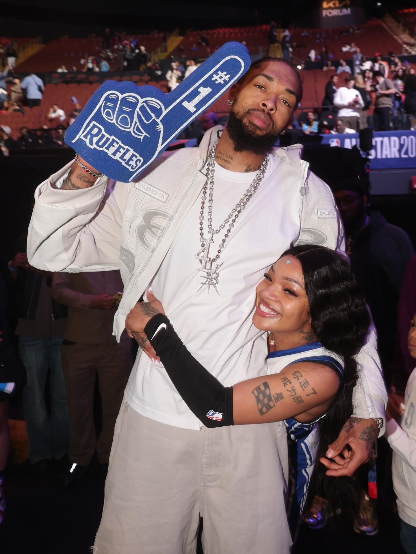 Brandon Ingram Shows Support for GloRilla at NBA All-Star Celebrity Game 😍