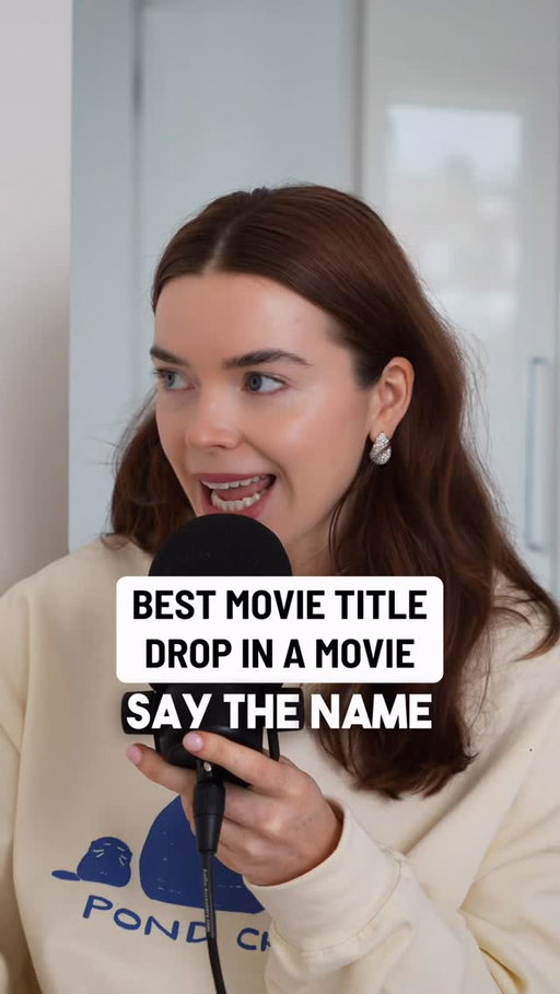 The best time a movie says the title of the movie in the movie?