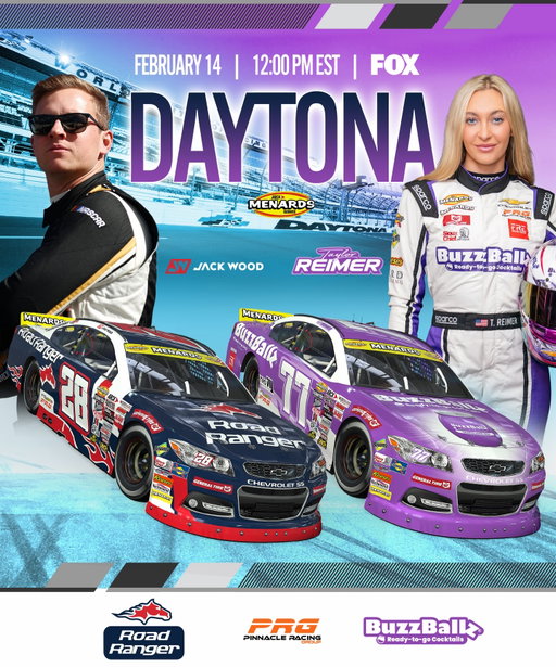 The wait is over. It’s race day at @daytona!👊

Watch live on @foxtv at noon ET as @driverjackwood and @taylorreimerr kick off the season.