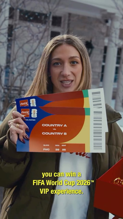 Wanna go to FIFA World Cup 2026™? There’s STILL a chance to win a trip to see three FIFA World Cup 2026™ matches. Enter at Coke.com or at the link in bio. 🎟️

Depiction of prize fulfillment is for advertising and illustrative purposes only. Prizes will not be awarded in the manner shown. Actual prizes may vary. No purchase necessary. 13+, in 50 U.S./D.C., w/web device. Ends 3/1, with 8 entry periods. Rules: https://cokeurl.com/soccerrules