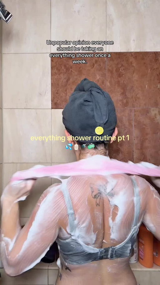 DISCLAIMER: If you physically, logistically, literally cannot make time for an everything shower once a week, then you can’t and it’s ok. I feel that the majority of people can find time for it. It has nothing to do with doing this for other people. No one knows if you are doing this. It is for YOURSELF. Because somehow, we’ve all become accustomed to just succumbing to the bare minimum for ourselves when it comes to self care because we feel, or we are convinced, that other things take precedence. Maybe they do, but we can all find time to do ONE thing a week that makes us feel like a person and not just a machine running on autopilot.

And before anyone says “why does it have to be an everything shower?”…it doesn’t have to look like mine. You don’t have to exfoliate, shave, or do a hair gloss treatment. Maybe your everything shower is lighting a candle & using that one fancy soap you’ve been saving. Maybe it’s just standing under hot water for an extra five minutes or using one of those shower steamer tab thingys. Whatever it looks like for you, that’s your everything shower.

I am a mom of two, pregnant with my third, with two cats and a dog. I barely have time to pee alone. And I still make time for this, not because someone is going to notice, but because when I take care of myself physically, I feel better mentally. When I was in high school, I used to get fully ready on test days…like hair, makeup, cute outfit. This was not for anyone else, but because when I felt good on the outside, I performed better. That logic doesn’t expire when you become a parent or when life gets hard.

If you CAN do this and you’re choosing not to, not because you literally can’t, but because you’ve convinced yourself you don’t deserve the time…then THAT is what I am pushing back on. You deserve 20 minutes a week. 

As a new mom, for years I convinced myself I didn’t have time to workout. If someone told me I needed to find time, I would have gotten defensive. In hindsight, I absolutely could have found the time & it would have made me feel SO MUCH BETTER. 

💕💕💕

@lorealparis @garnierusa @dove 

#everythingshower #showerroutine