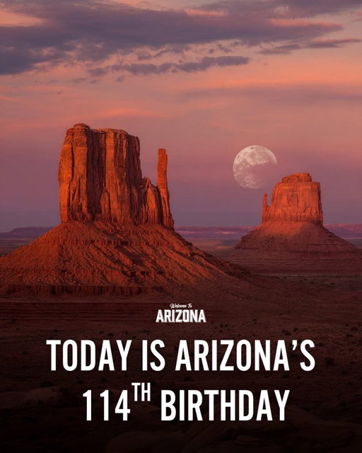 Double tap to wish Arizona a happy 114th birthday 🎉🌵 On February 14, 1912, Arizona officially became a state! 114 years later, it’s still one of the most iconic and breathtaking places in the country ❤️

Happy Birthday, Arizona! Since it also coincidentally falls on Valentine’s Day, confess your love for Arizona in the comments below 😏👇

📸Credit: Steve Mortz

#welcometoarizona #arizona #state48 #travelarizona #roadtripusa