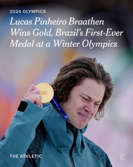 Lucas Pinheiro Braathen collapsed in jubilation onto the snow after crossing the line in the men’s giant slalom, the enormity of his achievement had hit. He had won gold, Brazil’s and South America's first-ever medal at a Winter Olympics, and beat the great Marco Odermatt in the process.

A brilliant first run had put Braathen in pole position going into the second and final run. He was almost a second quicker than defending champion Odermatt and knew what he had to do for gold: go quicker than Odermatt again. And he did. The Norwegian-born 25-year-old’s combined time of two minutes, 25 seconds was 0.58 seconds quicker than the Swiss star, who had to settle for silver. Odermatt, widely regarded as one of the all-time greats of Alpine skiing, was denied gold once again at these Games. Though he has 53 World Cup titles to his name, Odermatt owns just one gold, from the giant slalom in 2022.

More on the history made at the link in bio.

Photo: Julia Demaree Nikhinson/@apnews