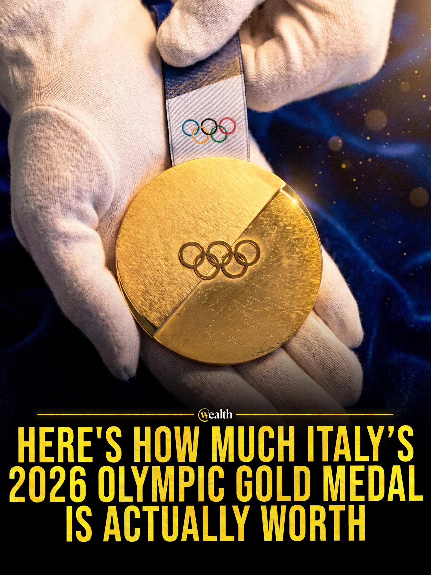 The 2026 Olympic gold medal is mostly silver 🤯🏅

Milano Cortina’s gold medal is 500 grams of silver with about 6 grams of pure gold on top. At today’s metal prices, the raw materials come to roughly $2,500.

If it were solid gold at the same weight, it would be worth about $82,550, and the last time that happened was 1912.

Gold is the signal of first place, and the meaning will always outrun the melt value.

#MilanoCortina2026 #WinterOlympics #GoldMedal #PreciousMetals #SportsBusiness