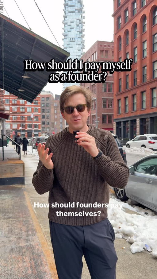 This is one of the painful truths of being a founder. Investors want the money in the business not in your pocket (basically until you’re in 🦄 territory). Also this can be situational! These aren’t strict rules
