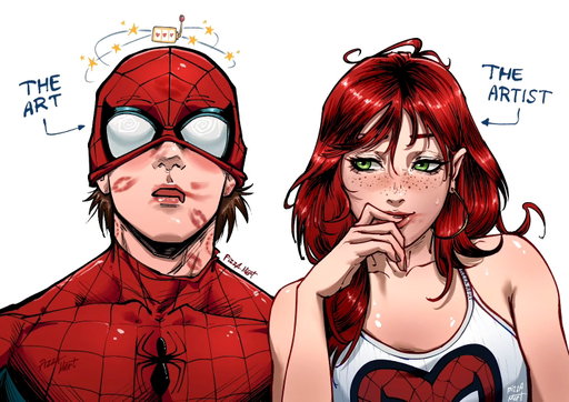 Happy Valentine's Day with Peter and MJ! 🕷️♥️

The Art vs. The Artist

#spiderman #valentinesday #fanart