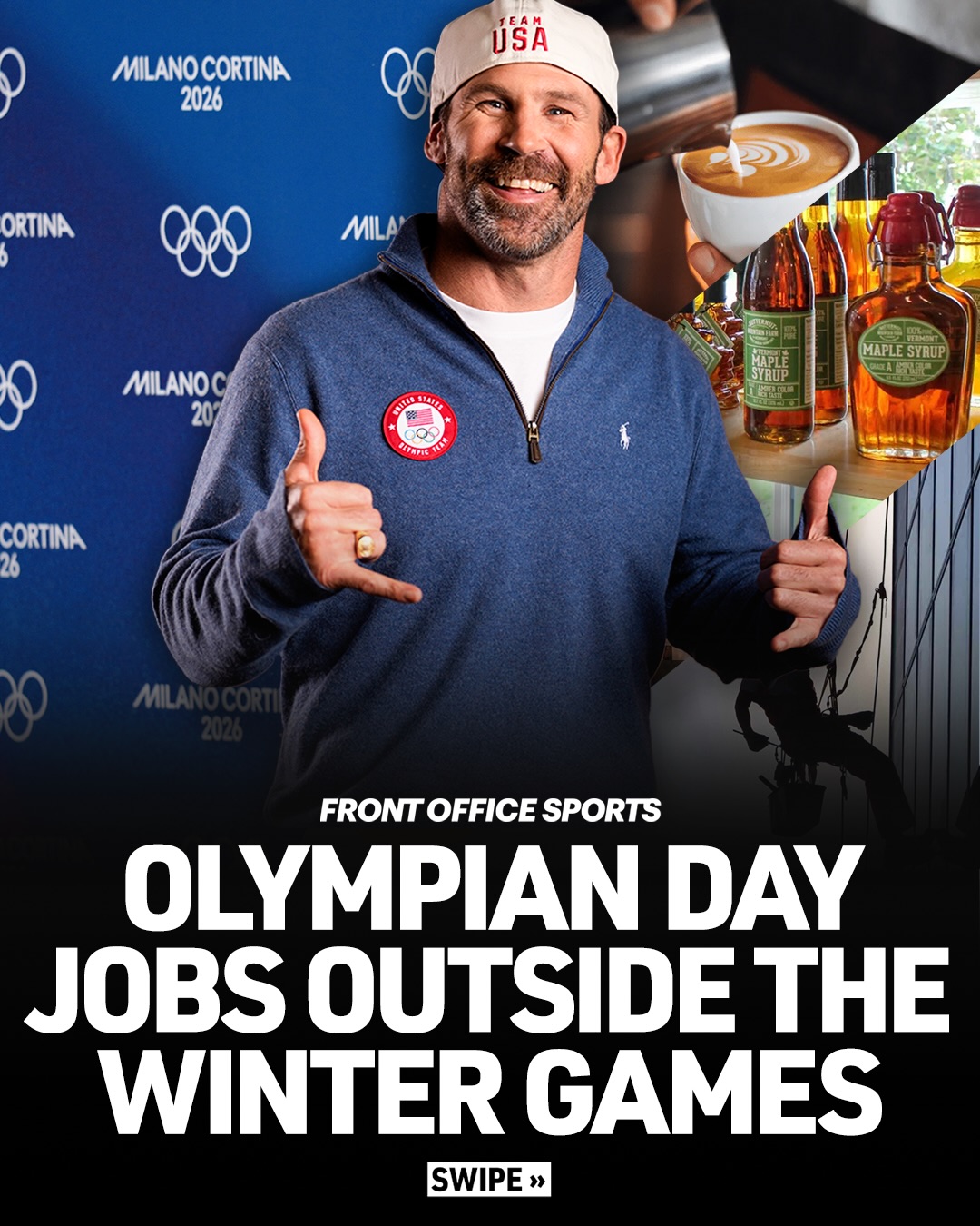 These are some of the everyday jobs Team USA athletes work outside of the Winter Olympics.

Link in bio for more on the Winter Olympics.