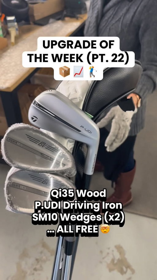 TaylorMade Clubs + Vokey Wedges… the perfect mix? 🤩
 
Well, we know it’s definitely the perfect upgrade! 🚀
 
You too can secure a crazy upgrade when you visit the link in bio ‼️
 
#golflife #golfaddicts #golfclubs #vokey #taylormadeqi35
