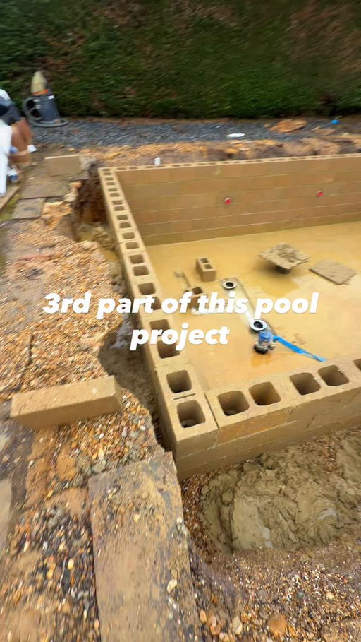 Part 3 of this pool project 

#thep00lguy #hollayaboy #satisfying #swimmingpool #project