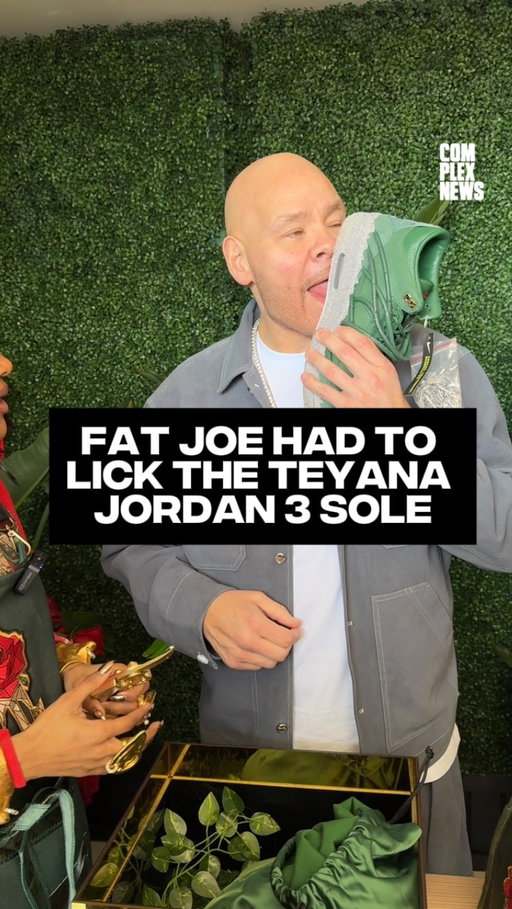 @fatjoe is who he is 😭😂

@teyanataylor blessed a legend with her upcoming "Concrete Rose" AJ3 🌹