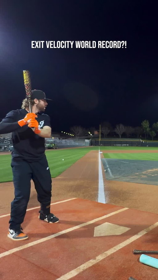 Hitting baseballs at Category 4 Hurricane speeds 😭