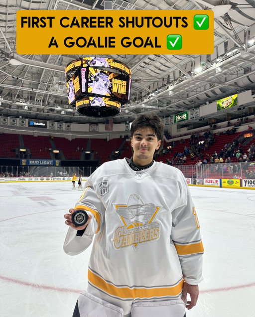 WHAT A WEEKEND FOR THE MAN BETWEEN THE PIPES! First 2 career shutouts and a goalie goal for Leo Henriquez!