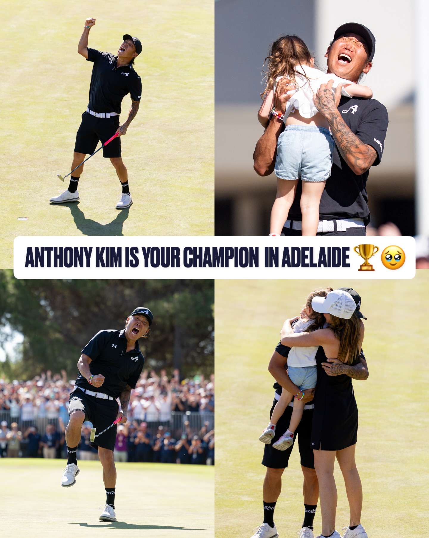 This moment is cemented in history! 🏆 @anthonykimofficial is the LIV Golf Adelaide champion!