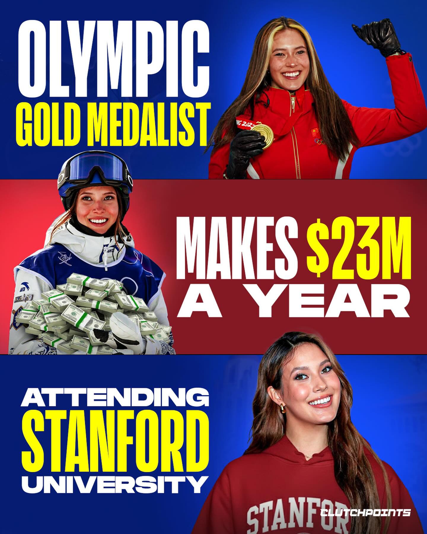 Meet the highest-paid Olympian at the 2026 Olympics:

Eileen Gu.

She won the silver medal in freeski slopestyle, and she’s a name you need to know.

Gu has already won gold at the 2022 Winter Olympics in both big air and halfpipe. And she’s not done yet at this year’s Olympics either.

But what she’s already accomplished is astonishing.

Gu is just 22 years old and is a student at Stanford University.

She’s already won multiple gold medals in the Olympics, World Championships, and the Winter X Games.

In 2022, Time named her one of the 100 most influential people in the world

In 2023, Forbes named her the 2nd-highest earning female athlete in the world.

In 2025, she made $23 million - but only $100,000 of that was from competition prize money. The rest was from endorsement deals.

She has partnerships with companies like Louis Vuitton, Porsche, Tiffany & Co, Red Bull, Victoria’s Secret, and more.

Still just a 22-year-old college student, she’s already one of the most famous female athletes on the planet.