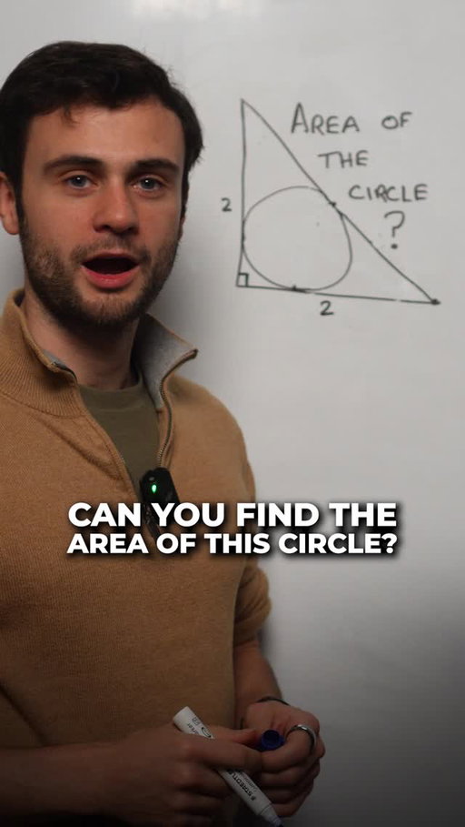 Can you find the area of this circle?