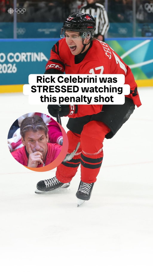 Macklin Celebrini scores on a penalty shot at the Olympics 🤯🚨🇨🇦