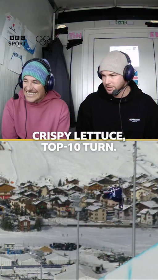 Snowboard commentary is HARD 😅

We loved Chris Hughes’ alternative commentary 👏🥬 #MilanoCortina2026 #FrostyLettuce