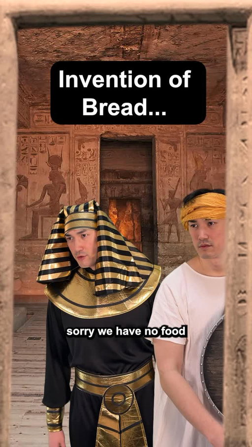 Invention of bread… #comedy
