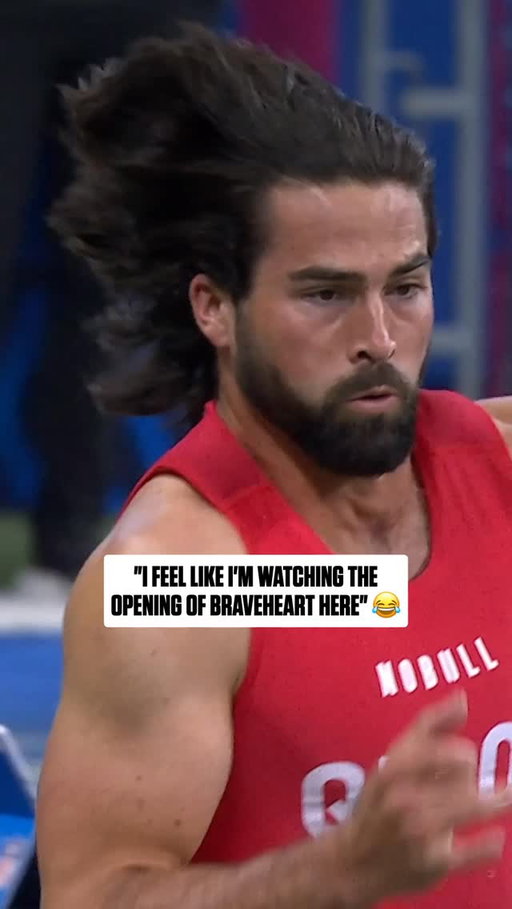 @sam_hartman10’s hair was flowin’ during his job interview 😅

2026 NFL Combine starts Feb. 26 on @nflnetwork
Stream on @NFLPlus