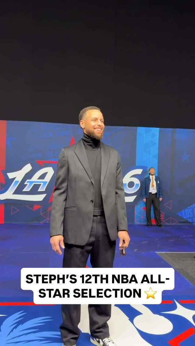 @stephencurry30 receives a warm welcome from the handheld of his 12th NBA All-Star Game! 👏 LIVE on NBC & Peacock • 5pm/et