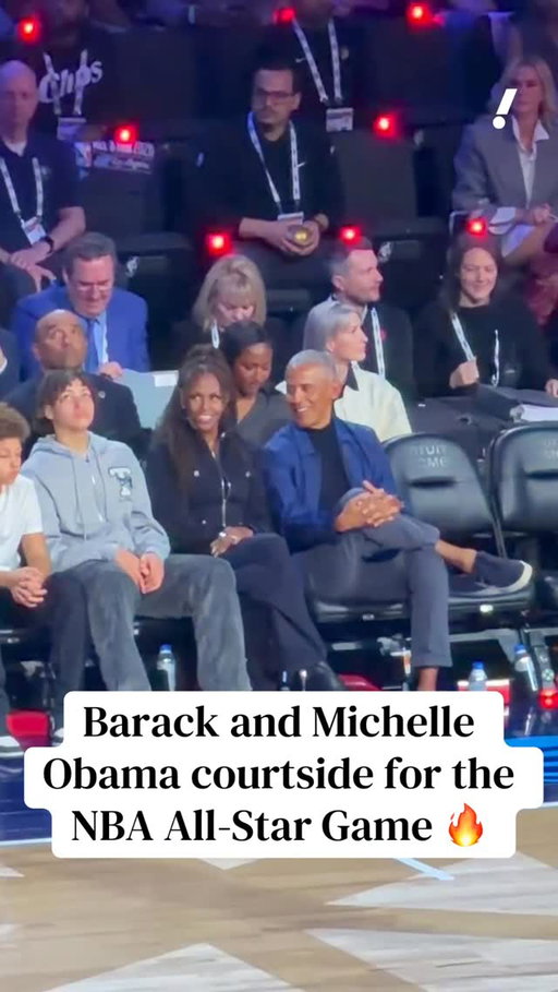 The Obamas are locked in 👏🏀

#nba #basketball #allstar