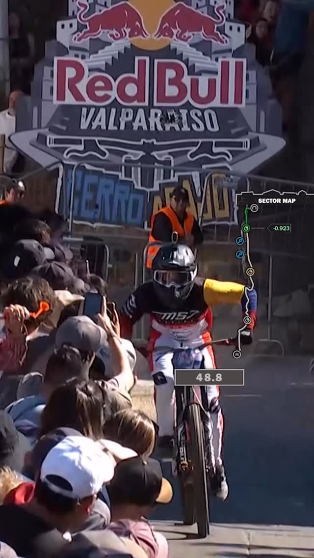 look at the time‼️
@sebastianholguinv7 wins his 1st ever Red Bull Valparaiso Cerro Abajo 🥇
#bike #downhillmtb #mtb #urbandownhill
