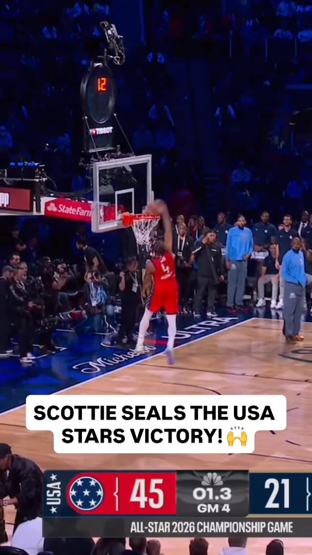 @ya.boy.scottie with the finishing touches! USA STARS ARE YOUR 2026 NBA ALL-STAR CHAMPIONS 🏆