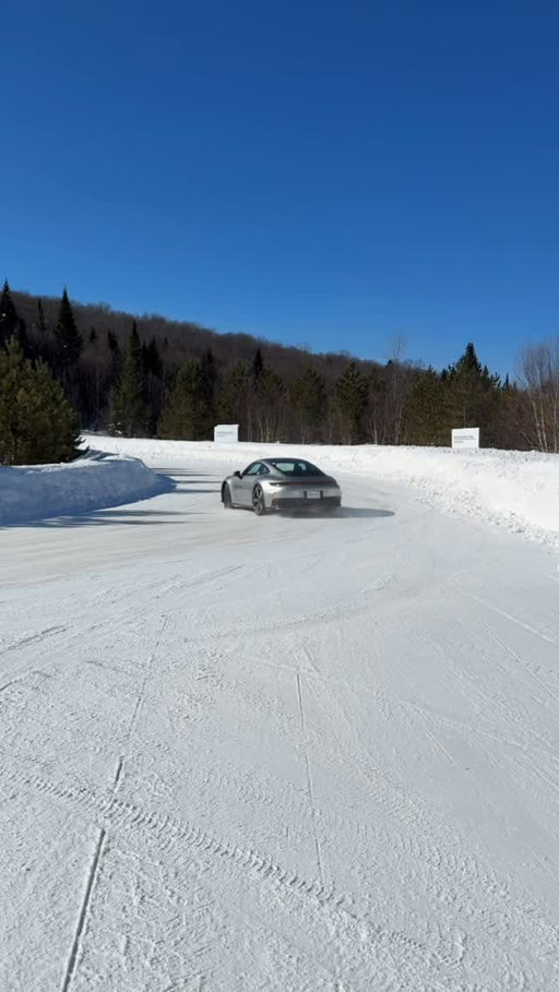 Pushing limits at the Porsche Ice Experience Canada.