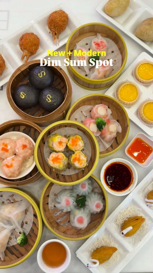 New + Modern Dim Sum in Bellevue 
@sumyeekae has you covered with your favorite dim sum classics as well as some new, fun ones to try! 

Ordering system is made easy with pictures through a tablet and service was nice and fast. 

Here’s everything I tried: 
- Pork & shrimp shiu mai
- Crab dumpling 
- Dumplings w/ chives
- Rose scallop dumpling 
- Royal swan pastry w/ roast duck 
- Red bean handbag pastry 
- Egg tarts
- Salted egg custard bun 
- Fish maw stuffed w/ shrimp 
- Fish dumpling 
- Crab-claw w/ shrimp paste 
- Mixed meat puff 

#dimsum #dimsumlover #dumplings #bellevueeats #chinesefood