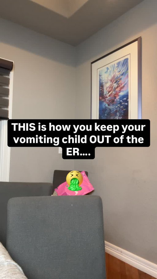 THIS is how you will prevent your vomiting child from ending up in the ER for dehydration …..

#pediatrician #pediatrics #vomiting