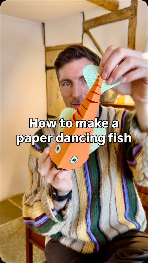 How to make a paper dancing fish. I quite like craft videos. Are you gonna make one?