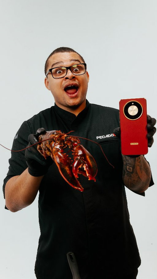 🦞Lo más random que verás hoy. 👇🏻Receta con el nuevo #HONORMagic8Lite y su ultrarresistencia.