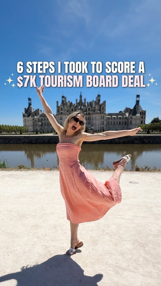 How I got paid $7,000 for a weekend in France 👇🏻🙈🇫🇷

Before I break it down… Want a FREE list of 250 tourism boards & travel brands that actually pay creators?! 

Comment ‘PAY ME’ & I’ll send it over! 🔗💸

⸻

⬇️ HERE’S EXACTLY WHAT I DID ⬇️ 

STEP 1: I pitched a REGION — not the whole country 🌍

Instead of going straight to the national tourism board (where everyone pitches), I focused on a specific region within France.

Smaller tourism boards = dedicated budgets + less creator competition.

⸻

STEP 2: I found the decision-maker 🧍‍♀️

I didn’t just send a generic enquiry…

I searched for the influencer marketing / social media manager responsible for partnerships — and pitched them directly.

Right person = higher reply rates.

⸻

STEP 3: I used a proven pitch framework 📧

I customised my go-to email template with:

• Why my audience aligned
• Content ideas for the destination
• Campaign angles they could repurpose

Clear. Strategic. Results-focused.

⸻

STEP 4: I followed up (this part matters) ⬆️

No reply to my first email…

So I followed up a week later.

That follow-up is what got the conversation started — and led to the opportunity.

(So many deals live in the follow-up.)

⸻

STEP 5: I sent a collaboration proposal 📄

Once they showed interest, I sent a full proposal outlining:

• Deliverables
• Creative direction
• Campaign usage
• My fee

We refined the scope together until it felt aligned on both sides.

⸻

STEP 6: Deal confirmed 💸

Contract signed.

Campaign locked in.

Trip planned.

And suddenly… I was getting paid $7K to spend a weekend in France exploring castles and drinking wine 🍷

⸻

Comment ‘PAY ME’ if you want that free list of 250 travel brands & tourism boards that actually pay creators! 🔗💸