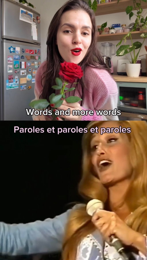 Dalida la Queen !! ✨feel good playlist on 💖 & suddenly everything feels lighter ☺️

🎶 “Paroles, paroles” is my feel-good song 💕 It also makes me emotional bc my Grandmère used to listen to her 🥹 French music is one of the best ways to learn French and languages 

I’ve always loved her story; French, Italian, Egyptian such a beautiful mix of cultures 🌍✨It makes me so proud to also be a mixed French girl too 💖

💌 Do you have a song that instantly lifts your mood? ☺️

#Dalida #FrenchSongs #frenchculture