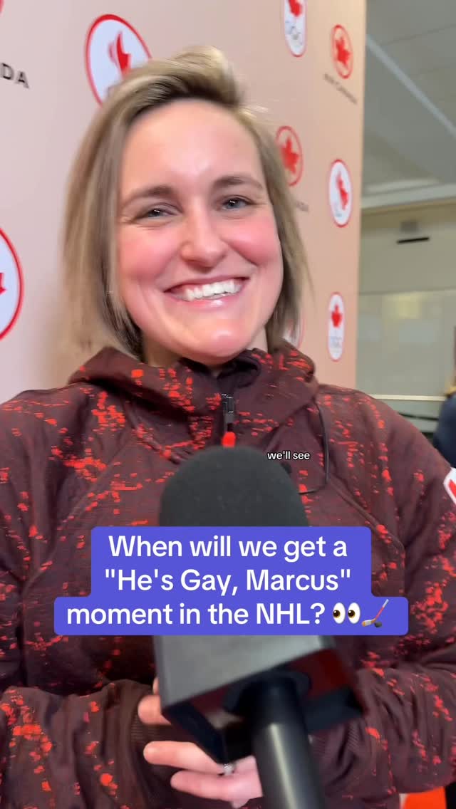 "Everybody's welcome in the sport." 🏒❤️

We asked Team Canada captain Marie-Philip Poulin for her thoughts on Heated Rivalry and if she thinks we'll ever get a 'He's Gay, Marcus' moment in the NHL. 👀

#teamcanada #womenssports #hockey #milanocortina2026 #heatedrivalry #popculture