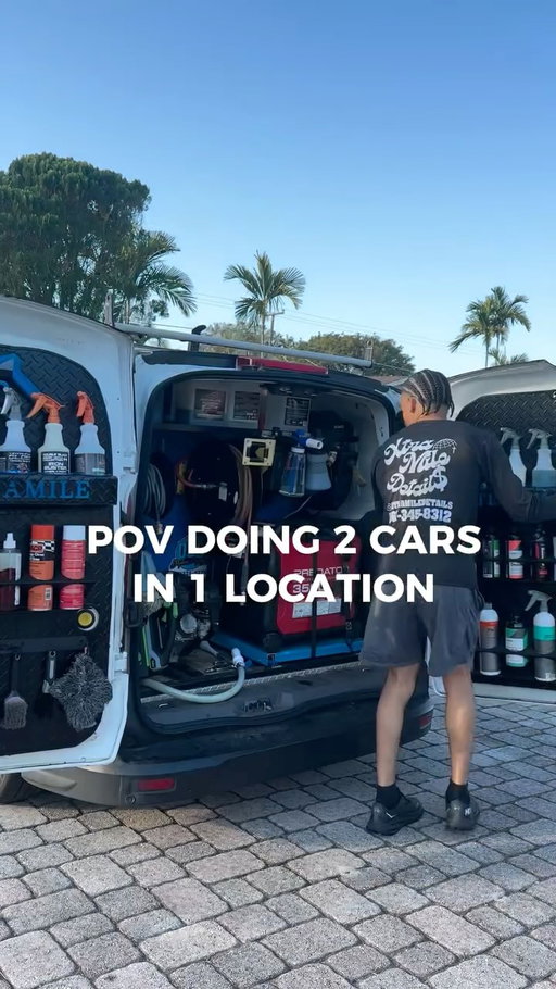 Want to finish jobs more efficiently & quicker? Here is my tips & tricks to getting bigger jobs done in great timing …

Staying organized ✅ 
Prepared before the job ✅
Having a plan for execution ✅
Having another helper ✅
Both team members should be completing a task at the same time ✅
Using a foam cannon based SI02 product for protection = fully protected vehicle & easier drying process ✅
For interior, focus on one vehicle at a time in sections ✅
Stay locked in and organized throughout the entire process ✅ 

If you’re interested in scheduling an appointment, DM/text/call us today for a free quote 📲
————————
Professional Detailing & Ceramic Coating Services 📌
Text Or Call 561-345-8312 📌
Servicing Palm Beach & Broward County 📌