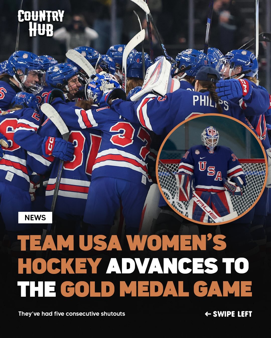 Team USA Women’s Hockey has advanced to the Olympic finals 🇺🇸👏

They’ve had five consecutive shutouts 🤯